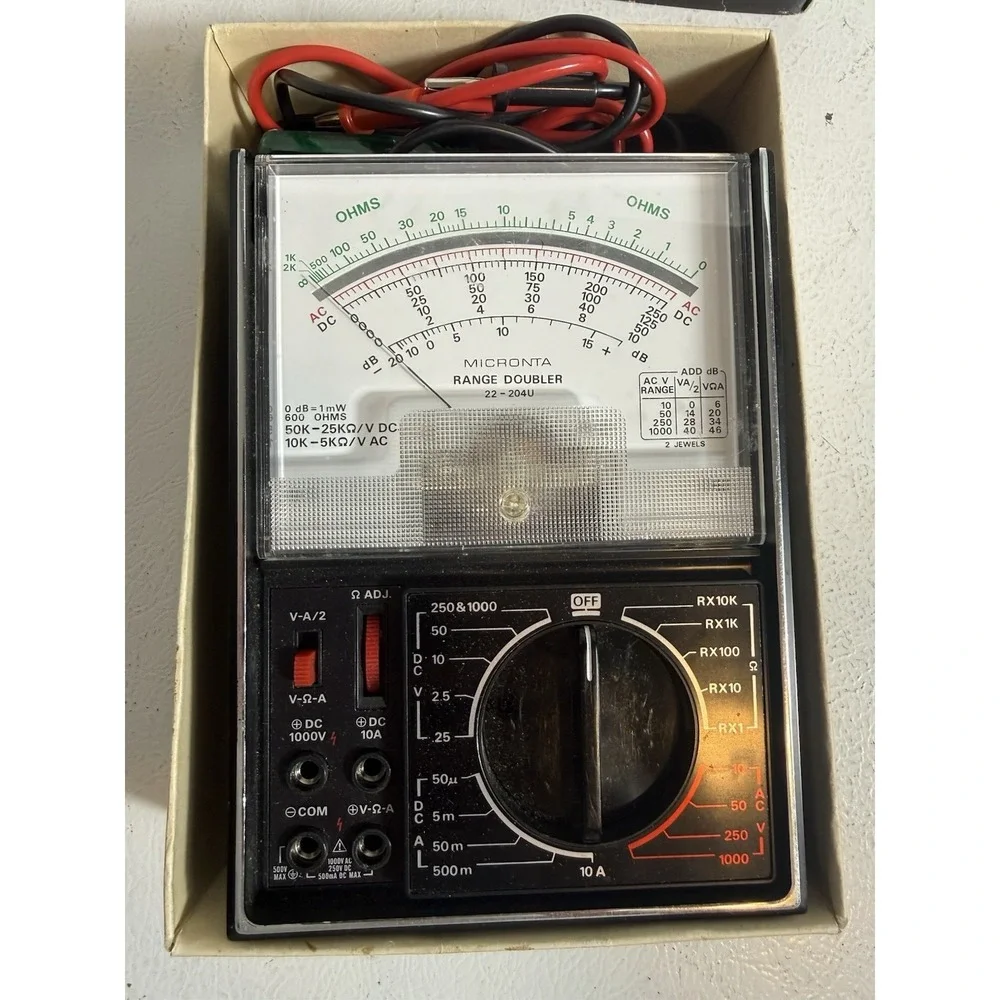 Micronta Range Doubler Multitester‎ 43 Ranges Multimeter Voltage Tester 22-204-C